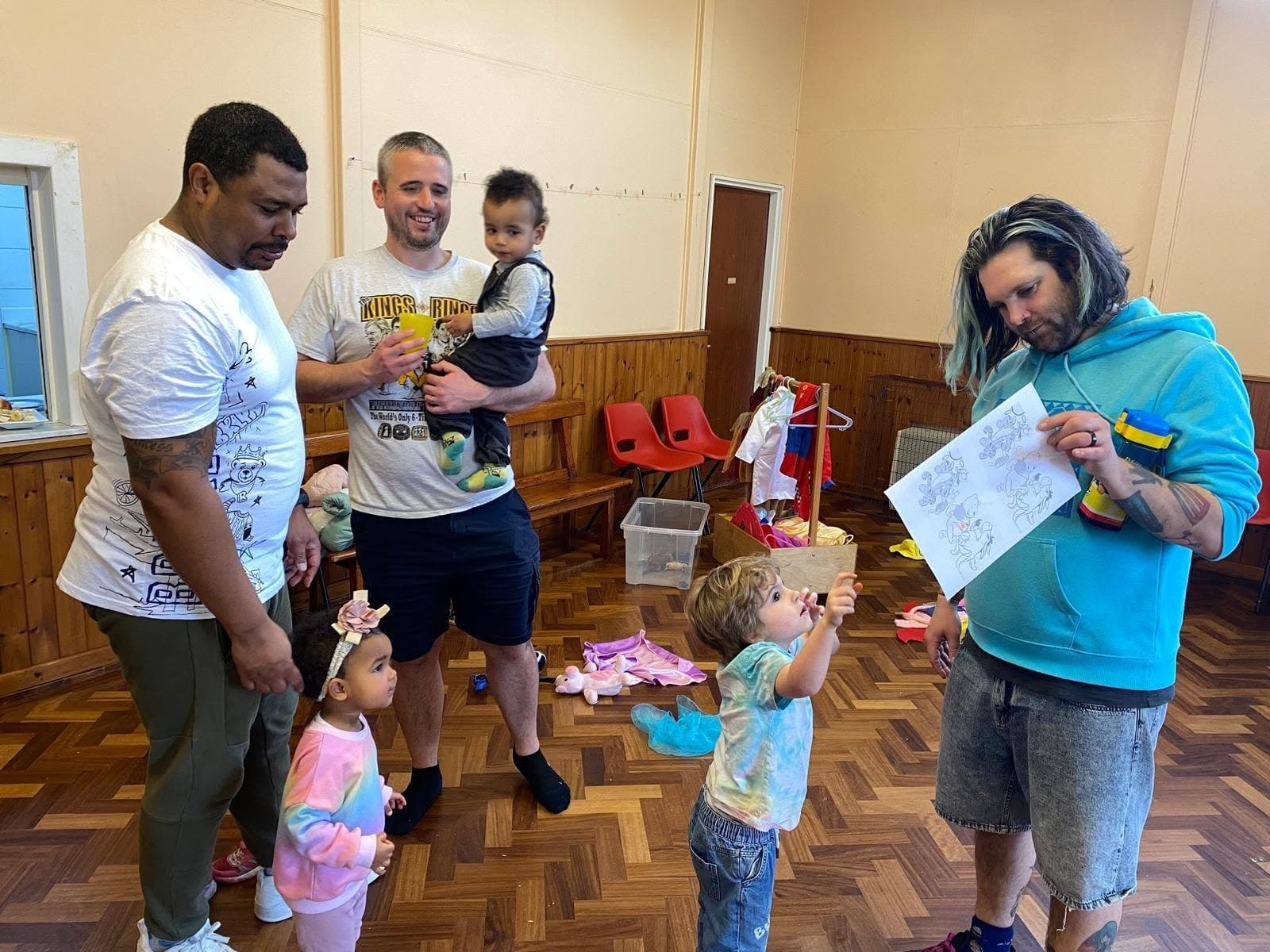 Dads and children at an Identity Dads gathering